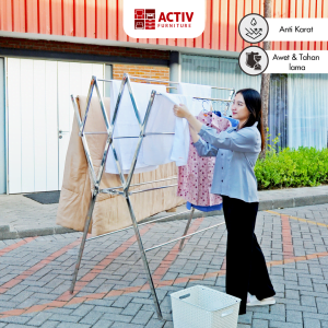 Cozy CL 160 A_Jemuran Baju_Gantungan Baju_Ruang Outdoor_Furniture Rumah_Activ Furniture
