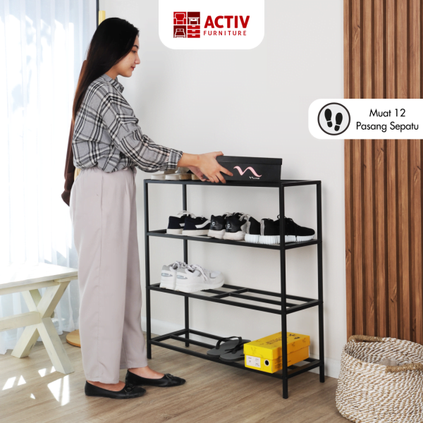 Lemari Sepatu Terbuka – Cozy LSO 800 B – Activ Furniture