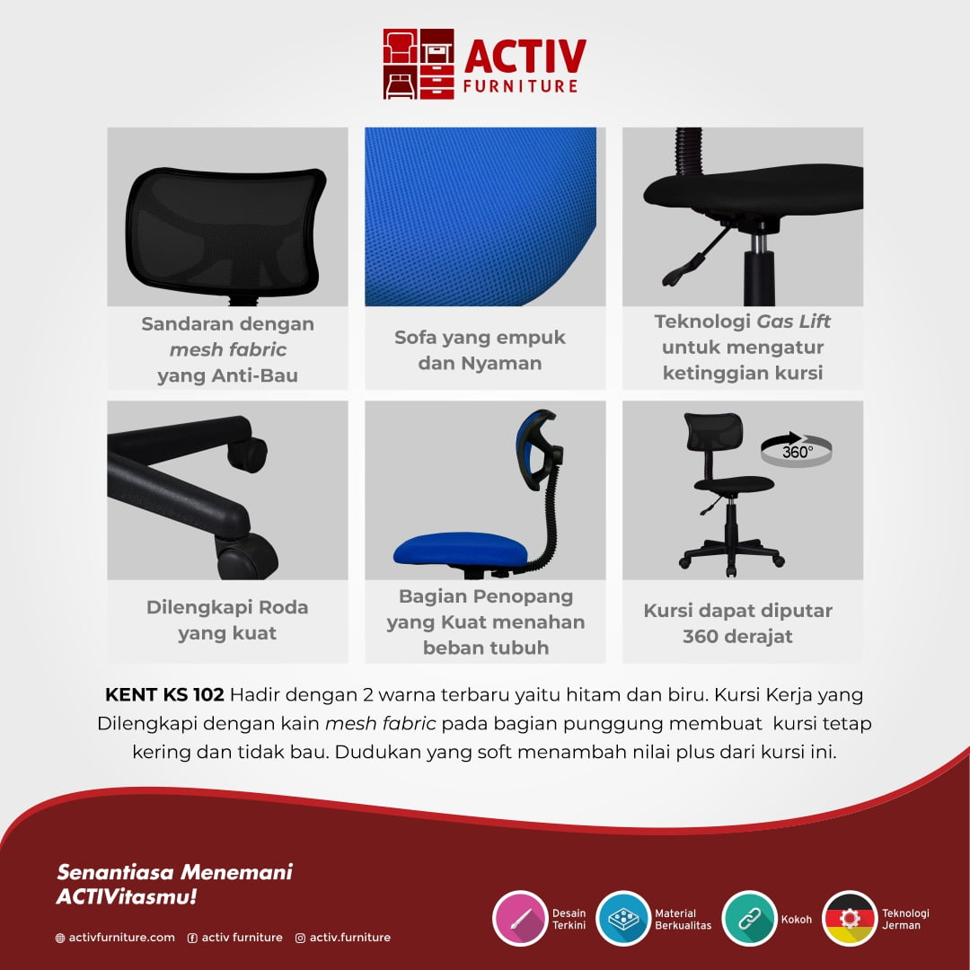 Activ Furniture_Kent KS 102 Black_Copywriting Produk
