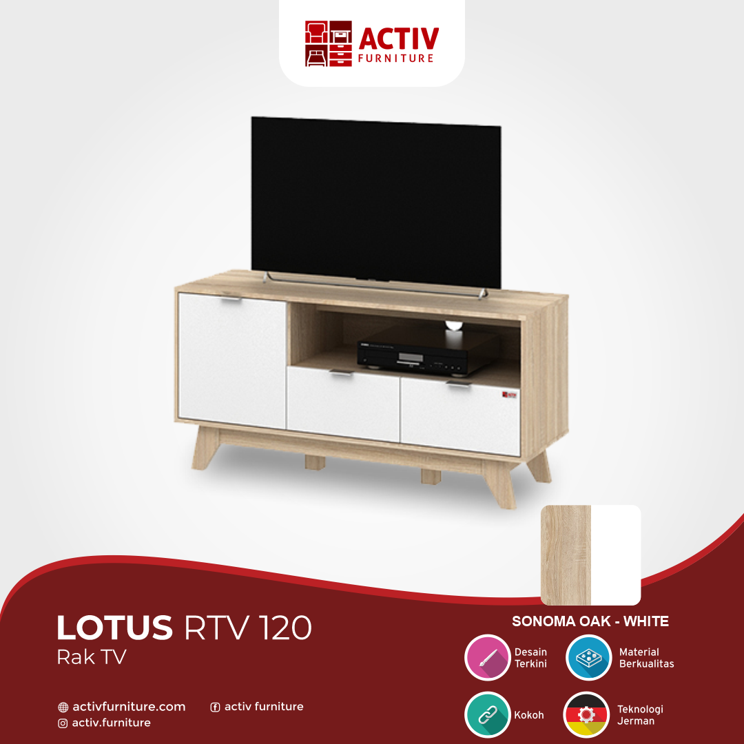 3. Lotus RTV 120 – Sonoma Oak – White