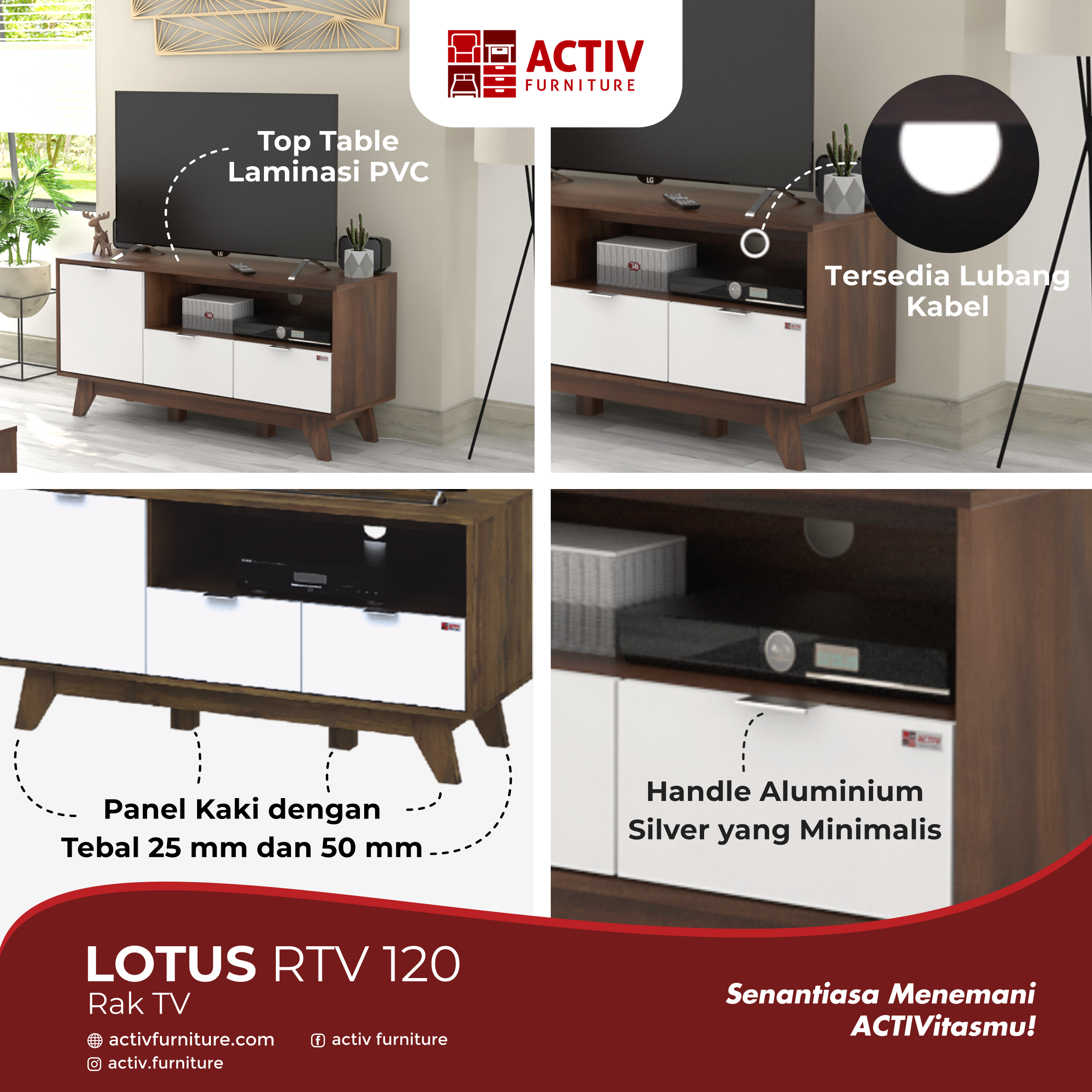 4. Lotus RTV 120 – Pasific Oak – White