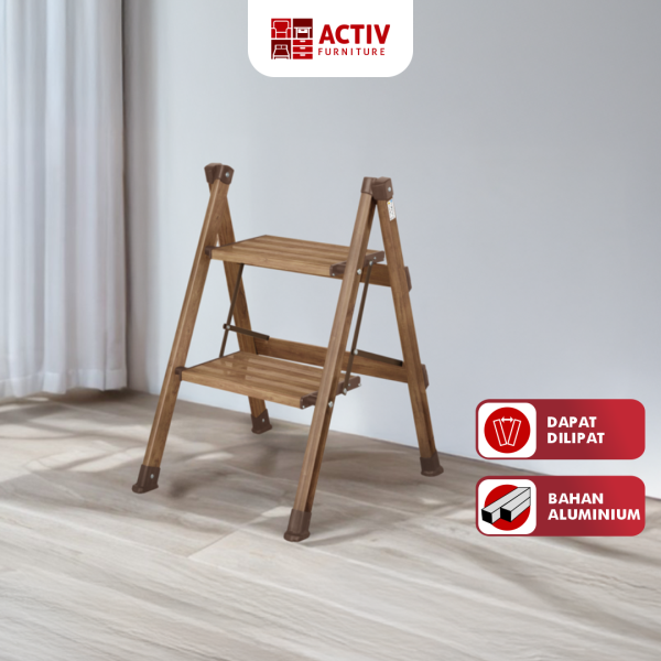 Tangga Lipat Aluminium 2 Step – Tangga Multifungsi – Cozy Ladder 20 B – Activ Furniture