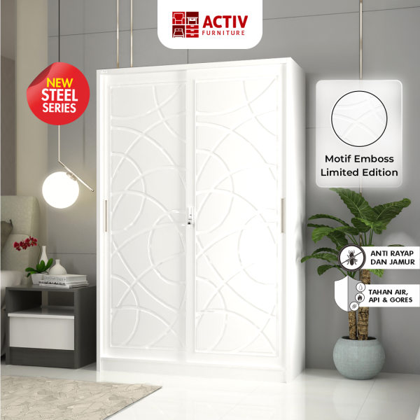 Lemari Pakaian Besi – Forte SL 127 A – Activ Furniture