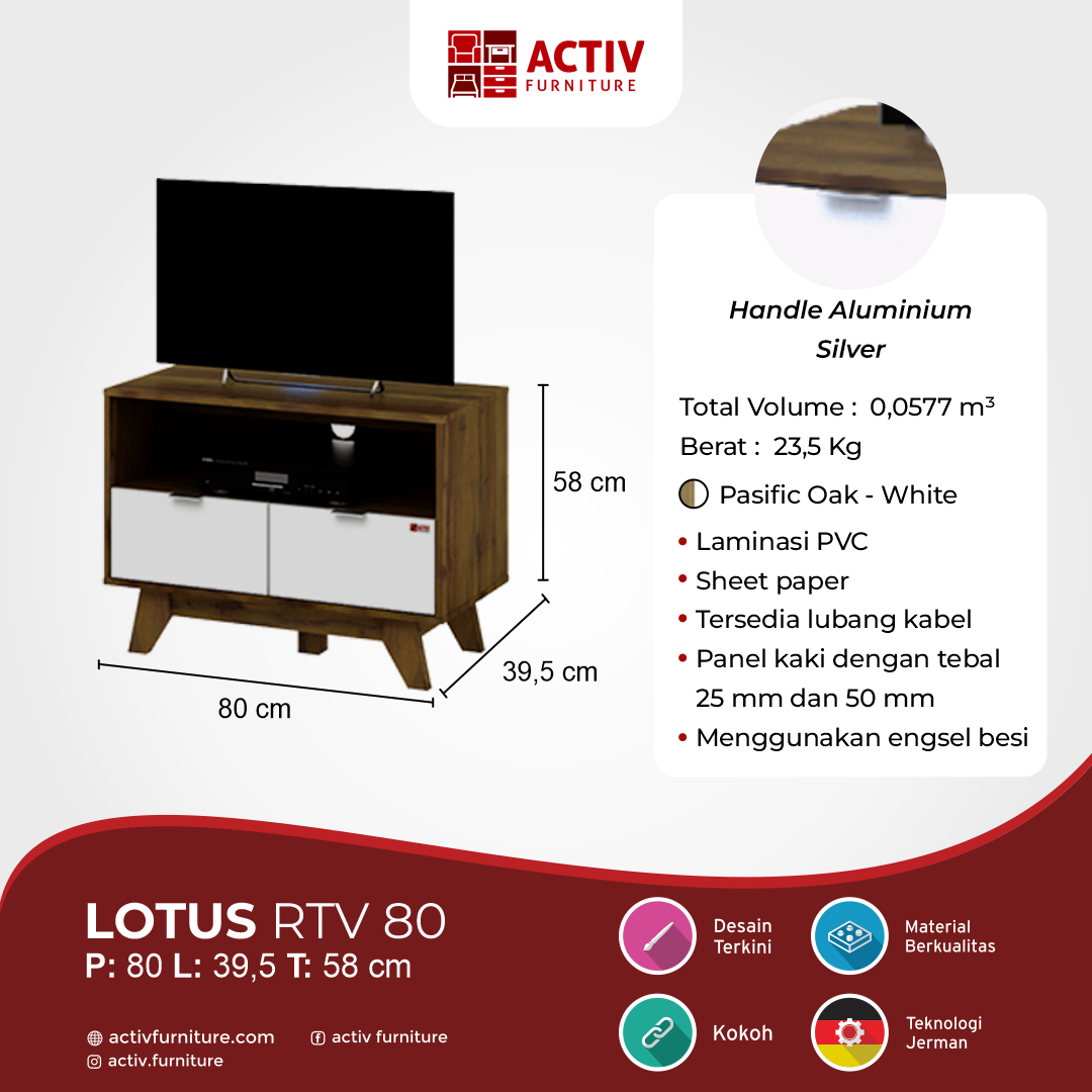 2. Lotus RTV 80 – Pasific Oak