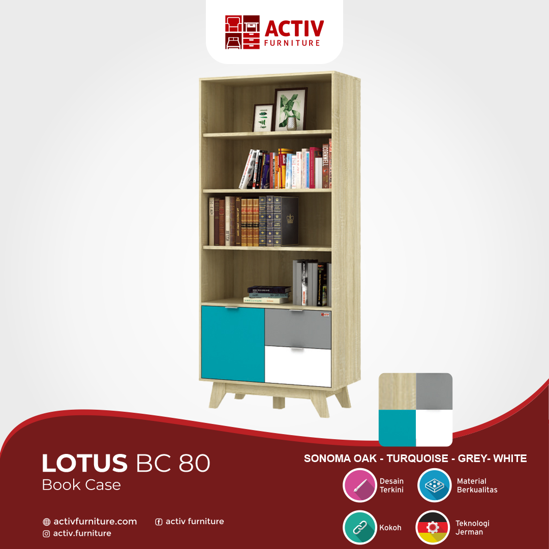 3. Lotus BC 80 – Sonomoa Oak_Turquoise_Grey_White