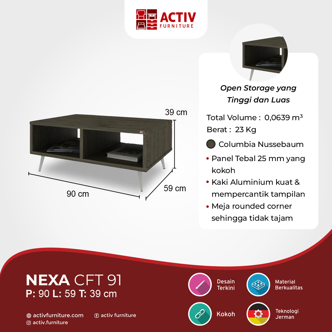 3. Nexa CFT 91 Columbia Nussebaum