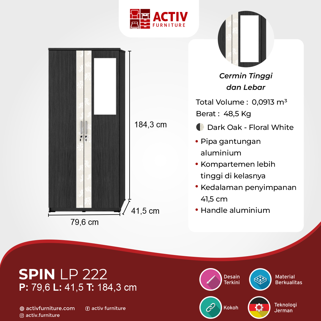 3. Spin LP 222 – Dark Oak – Florian White