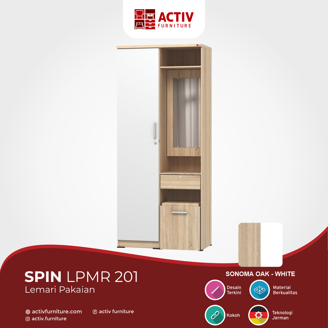 3. Spin LPMR 201 Sonoma Oak – White