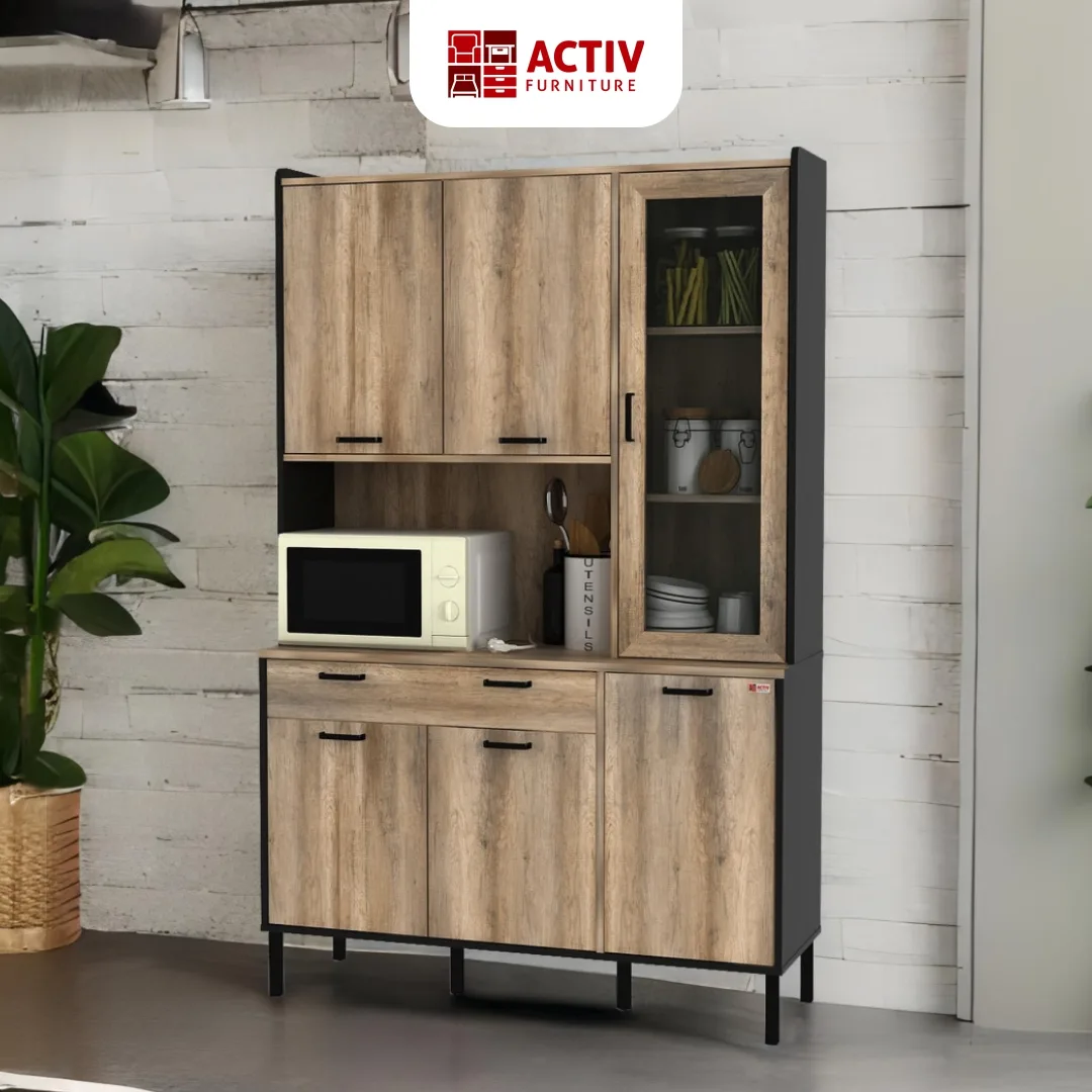 Jazz Austin KC 120_Canyon Oak White_Cover Produk Website_Lemari Pakaian