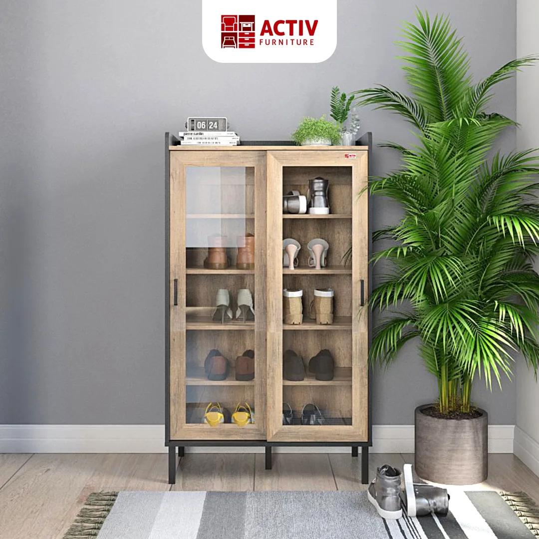 Jazz Austin LS 80_Canyon Oak Black_Cover Produk Website_Lemari Sepatu