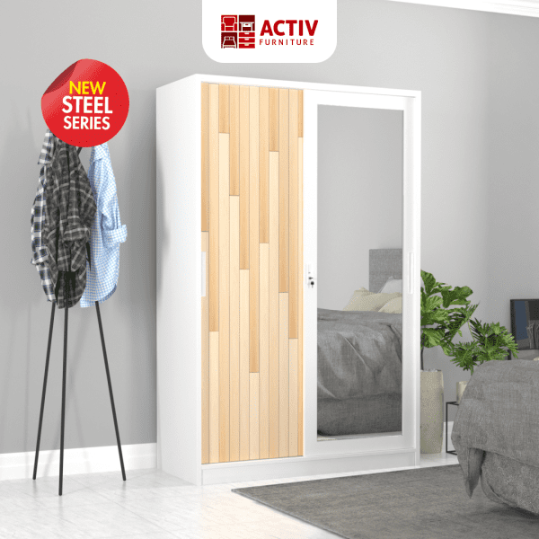 Lemari Pakaian Besi – Forte SL 123 A – Activ Furniture