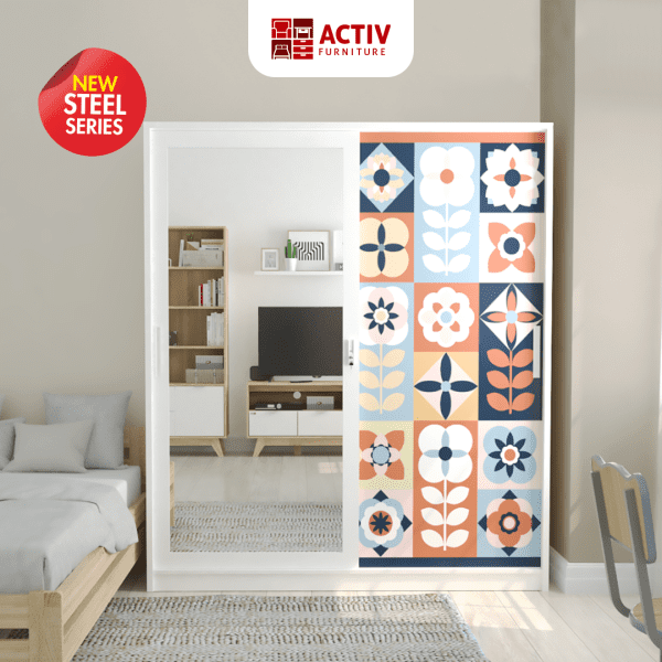 Lemari Pakaian Besi – Forte SL 161 C – Activ Furniture
