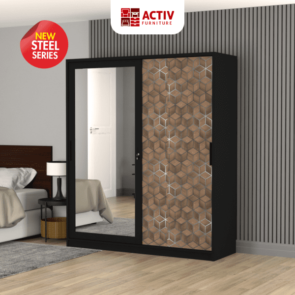 Lemari Pakaian Besi – Forte SL 161 D – Activ Furniture