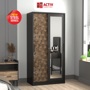 Lemari Pakaian Besi_Forte_Lemari Pakaian_Lemari_Lemari Baju_Kamar Tidur_Activ Furniture