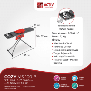 Meja Setrika_Alas Serika_Meja Pakaian_Laundry_Activ Furniture