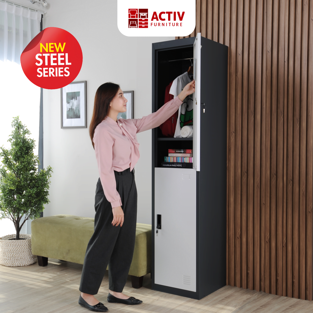 Activ Furniture_Forte LK 402_Lemari Besi_Lemari Pakaian Besi_Ruang Kantor