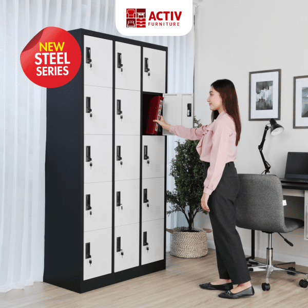 Lemari Kantor (Loker Besi) – Forte LK 915 B – Activ Furniture