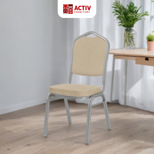 Cozy STC 50 A_Silver - Cream_Kursi Susun_Stacking Chair_Kursi_Ruang Keluarga_Cover 2_Activ Furniture