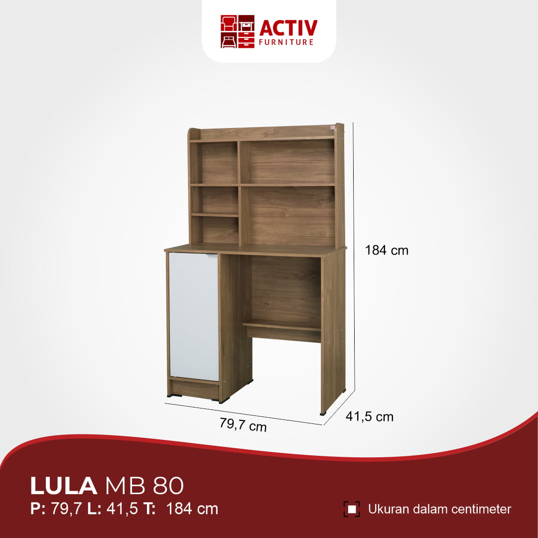 Activ Furniture_Lula MB 80_Lula Series_Ruang Anak_Furniture Anak_Meja Belajar_Ruang Tidur