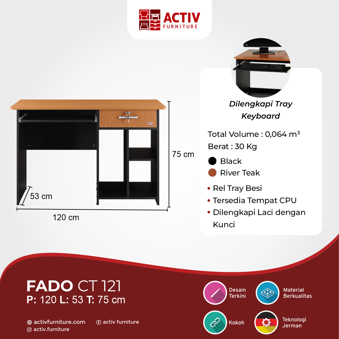 Fado CT 121_River Teak – Black