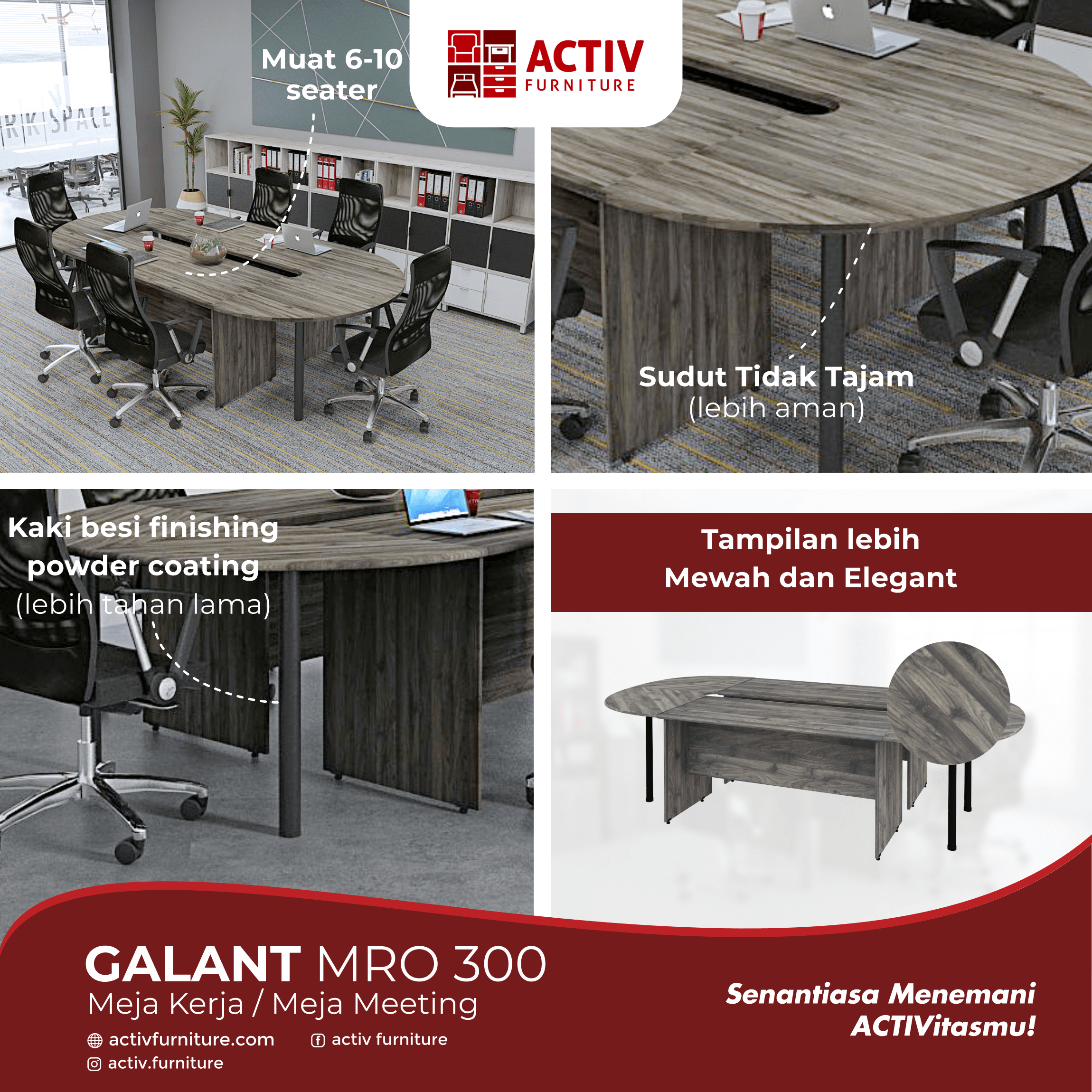 Galant MRO 300_Meja Kantor_Meja Meeting_Ruang Kantor_Copywriting_Activ Furniture