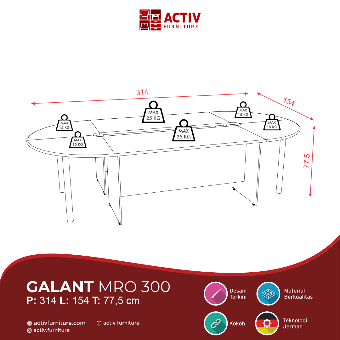 Galant MRO 300_Meja Kantor_Meja Meeting_Ruang Kantor_Outline_Activ Furniture