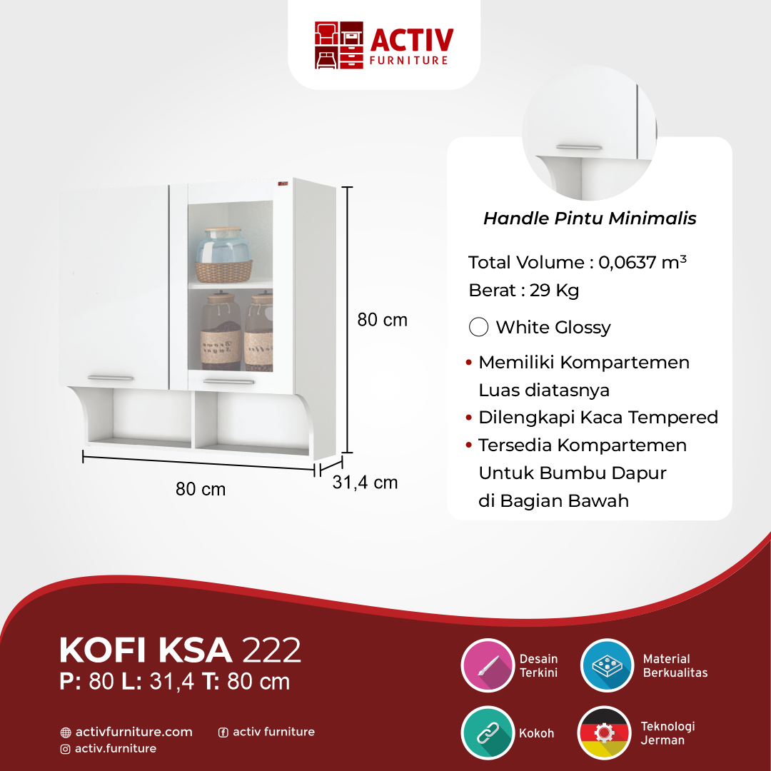 Kofi KSA 222_White Glossy
