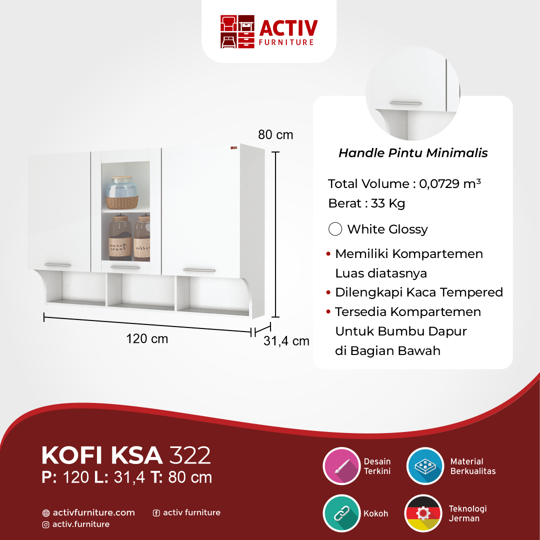 Kofi KSA 322_White Glossy