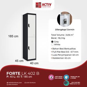 Activ Furniture_Forte LK 402_Loker Besi_Lemari Kantor_Ruang Kantor_Ruang Sekolah