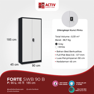 Activ Furniture_Forte SWB 90 B_Loker Besi_Lemari Kantor_Lemari Besi_Ruang Kantor_Ruang Sekolah
