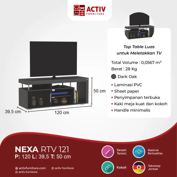 Rak TV – Nexa RTV 121 – Activ Furniture