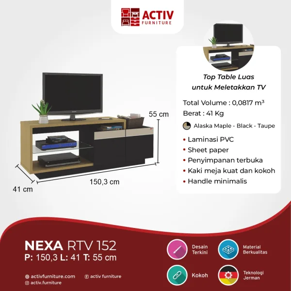Rak TV – Nexa RTV 152 – Activ Furniture