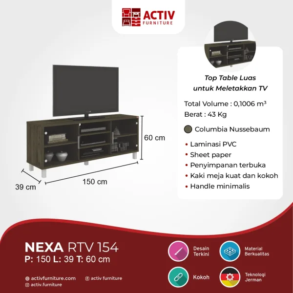 Rak TV – Nexa RTV 154 – Activ Furniture