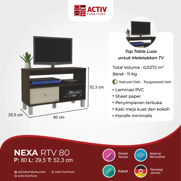 Rak TV – Nexa RTV 80 – Activ Furniture