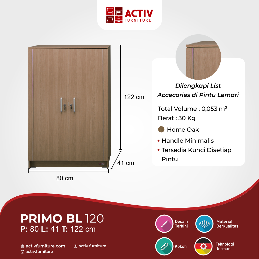 Primo BL 120 _Home Oak