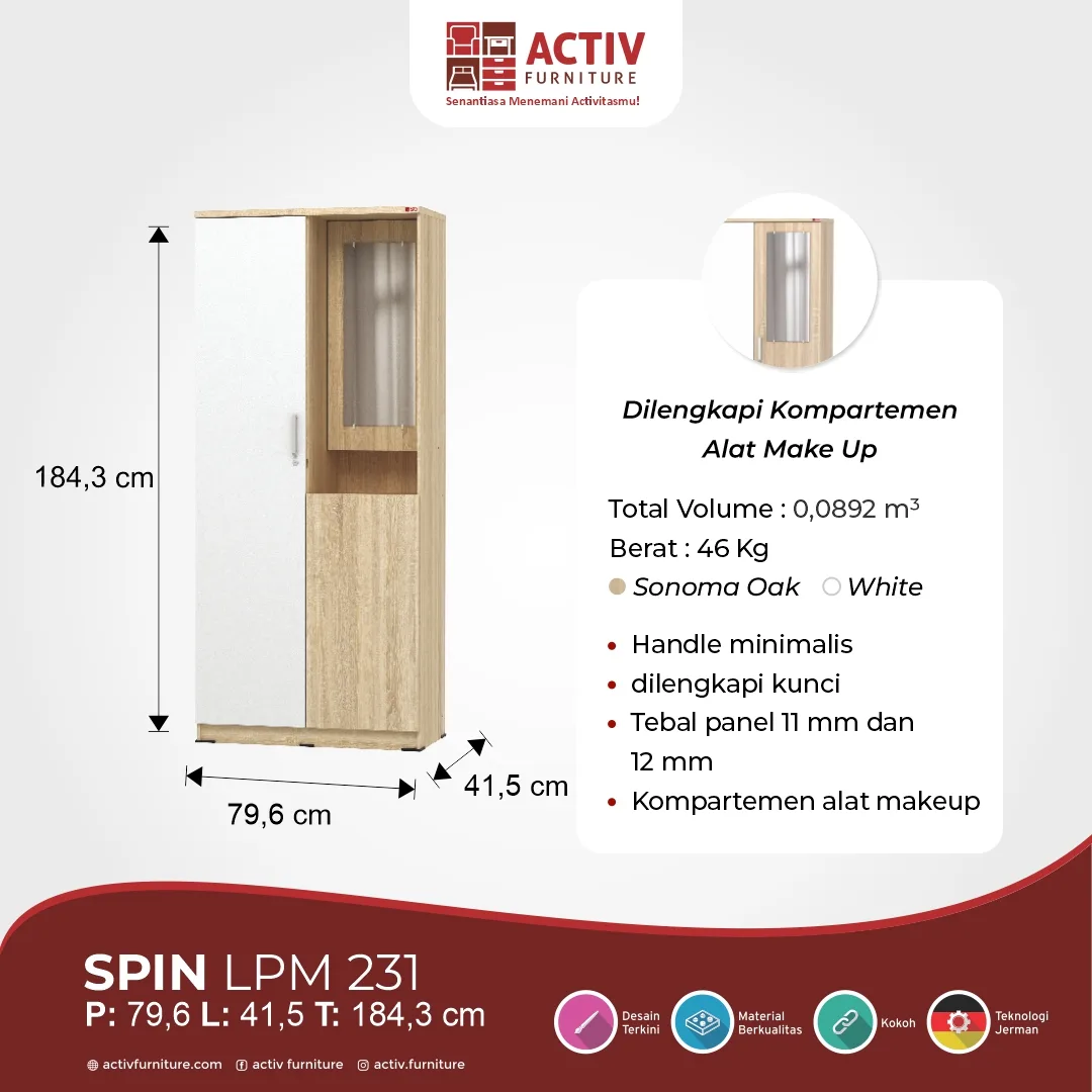 SPIN LPM 231 Sonoma Oak