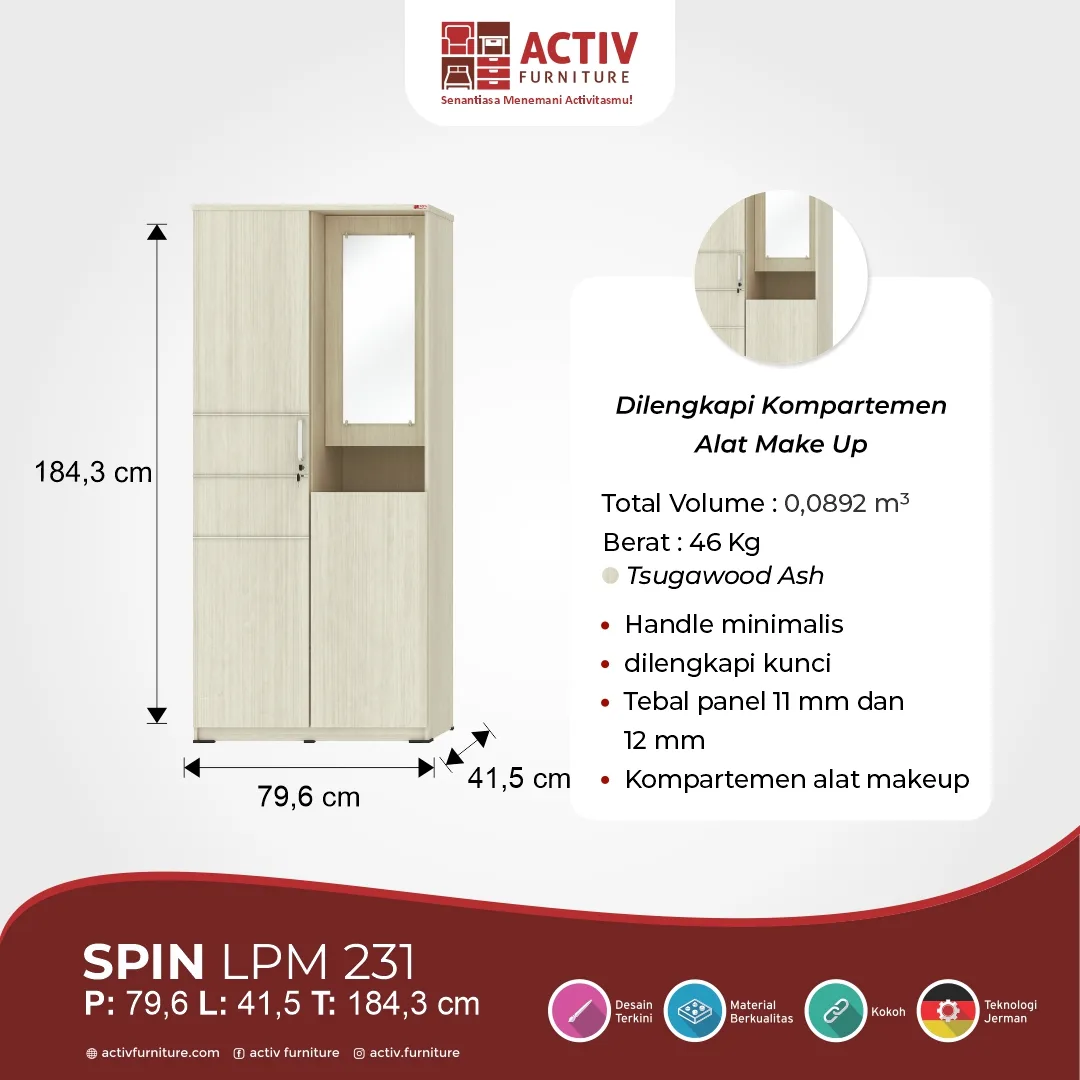 SPIN LPM 231 Tsugawood Ash