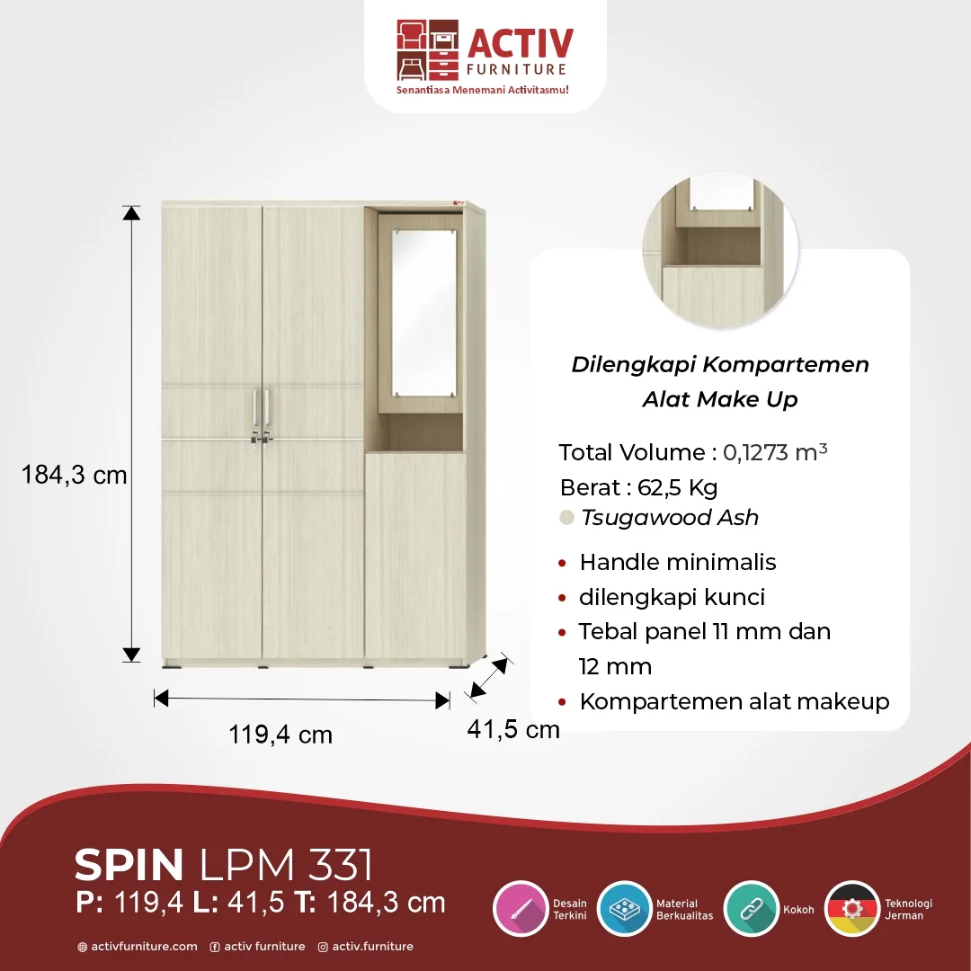 SPIN LPM 331 Tsugawood Ash