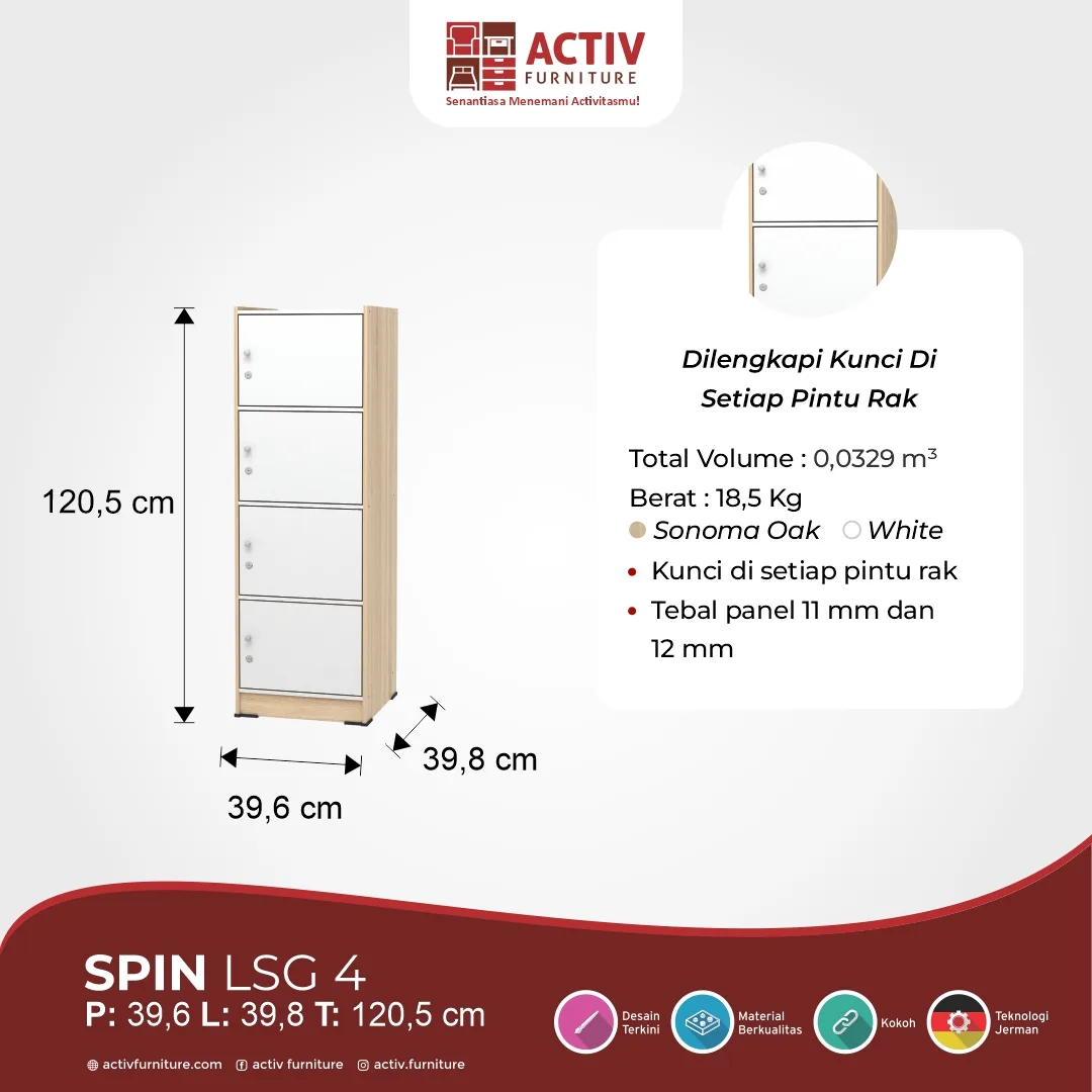 SPIN LSG 4 Sonoma Oak Rev