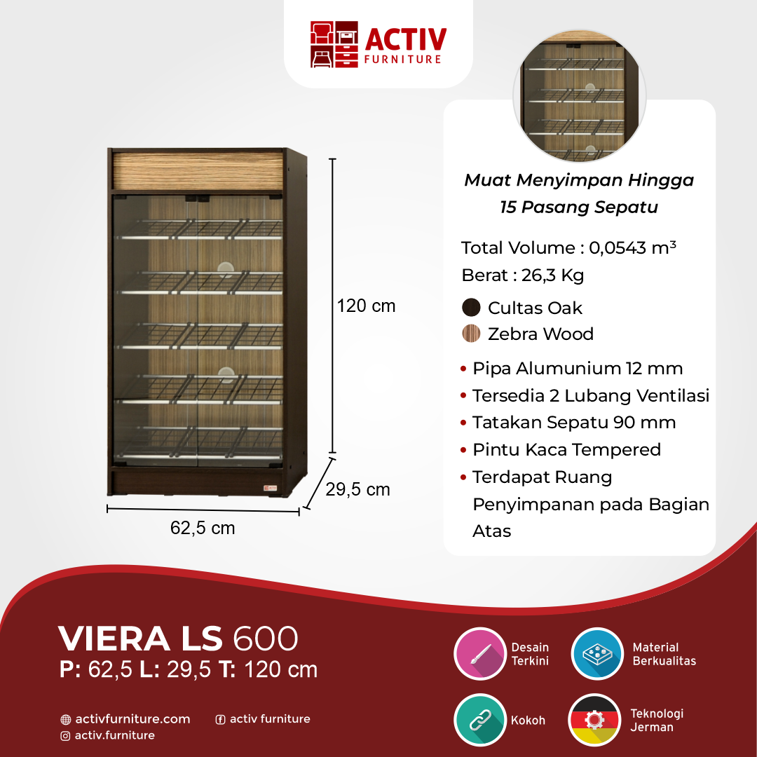 Vierra LS 600_Cultas Oak – Zebra Wood